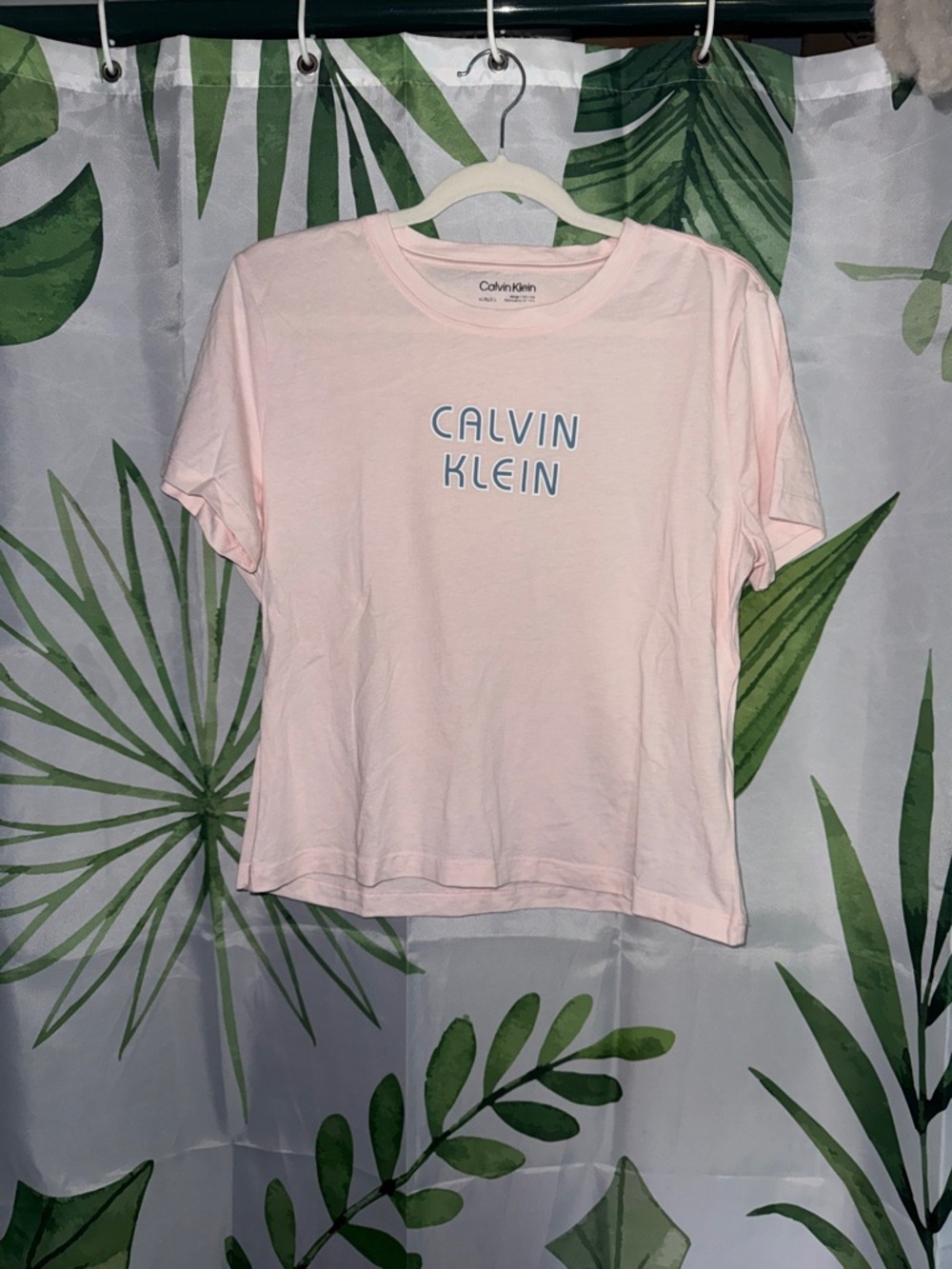 Calvin Klein Pale Pink Logo Short Sleeve Tee